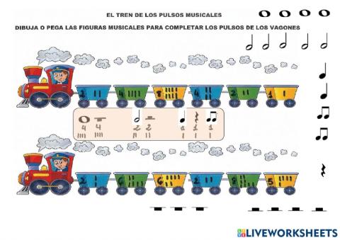 El tren de los pulsos musicales