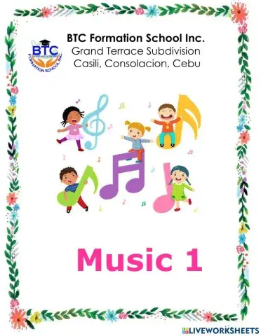 Activities 2 and 3 in Music