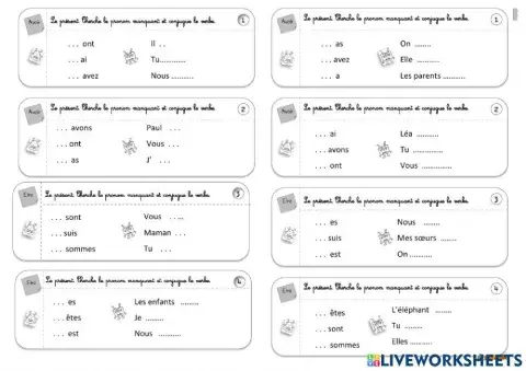Verbe avoir-etre present