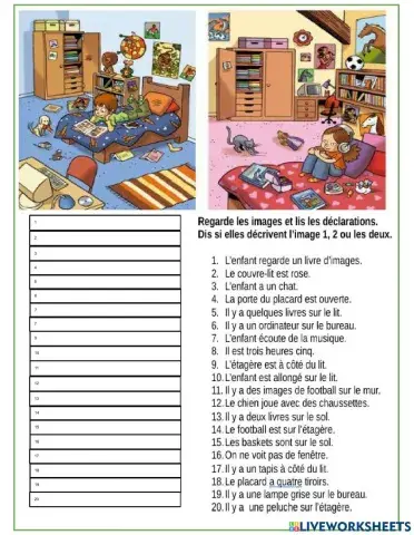 Pièces de la maison