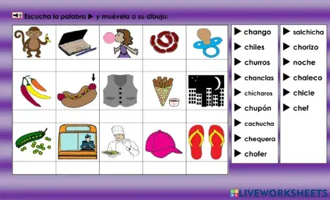 Ch: escucha y mueve la palabra