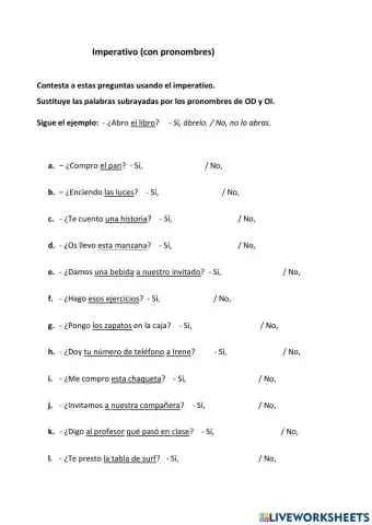 Imperativo con pronombres (tú-vosotros)