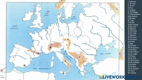 Relleu i rius d-Europa