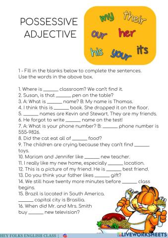 Possessive adjective