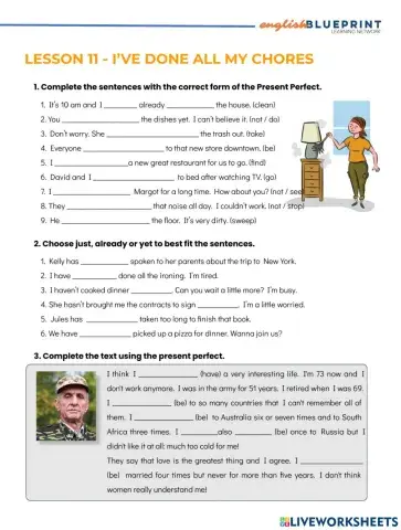 Lesson 11 - i’ve done all my chores