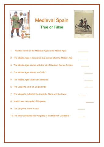 MEDIEVAL SPAIN TRUE OR FALSE