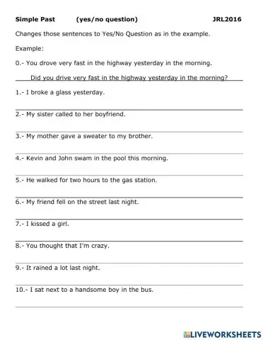 015 Simple Past (yes-no questions)