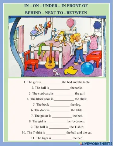 Prepositions of place