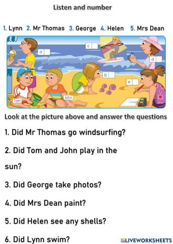 Did you? Yes, I did.No, I didn't.