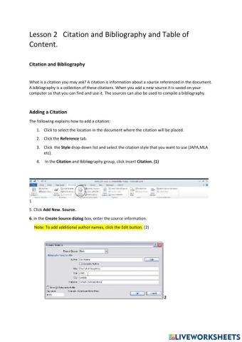 Lesson 2 Citation & Bibliography and Table of Content-docx