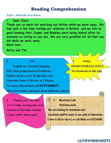 Reading Comprehension