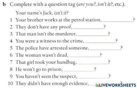 Questions tags