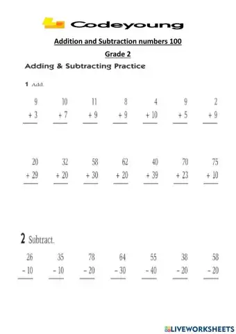 Addition and Subtraction