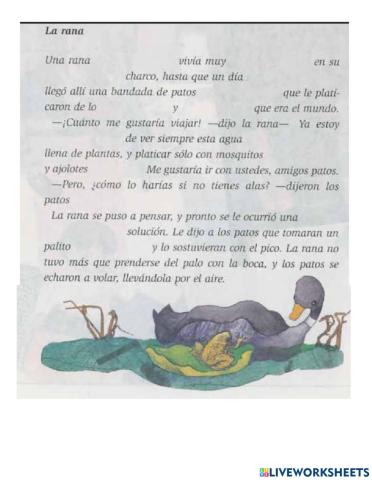 Completar palabras faltantes