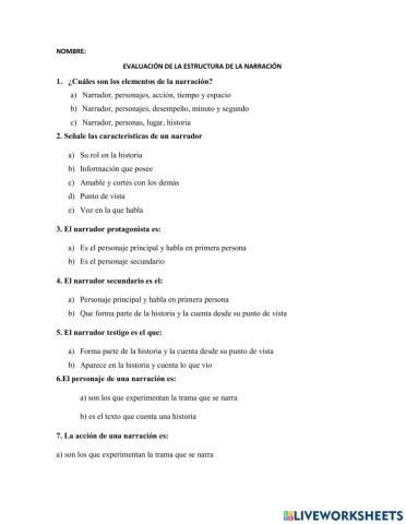 Estructura de narracion