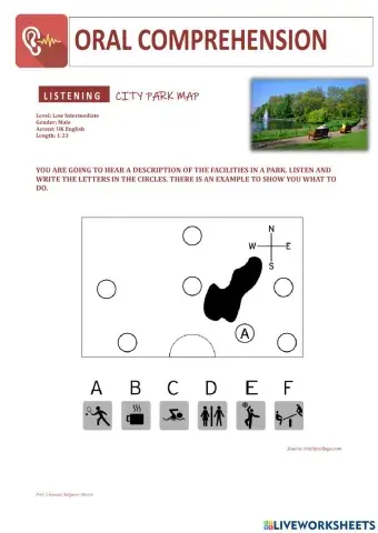 Listening: City Park Map