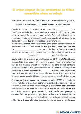 Las catacumbas de Odesa