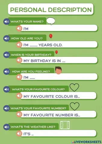 Personal description