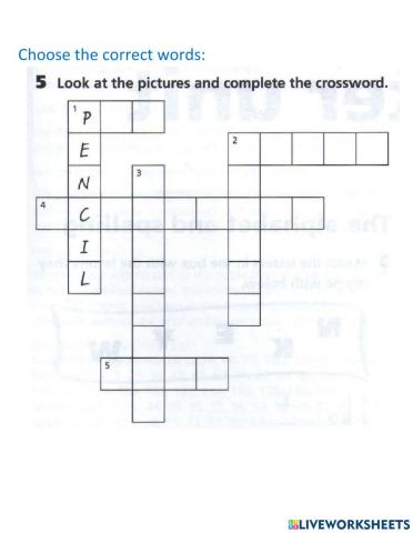 Crossword Puzzle
