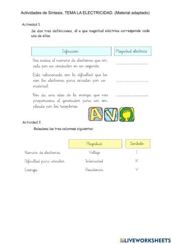 Magnitues eléctricas