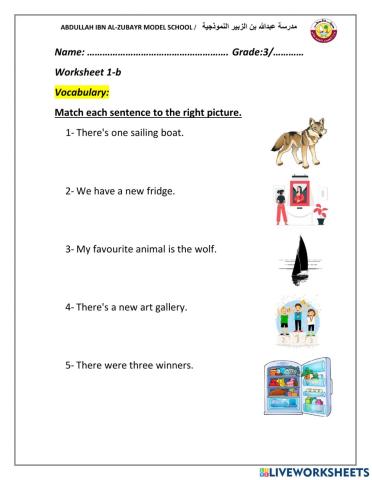 Grade 3 Revision 7 (vocabulary 2)