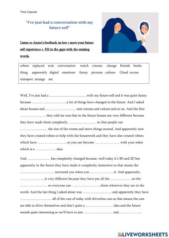 A conversation with your future self