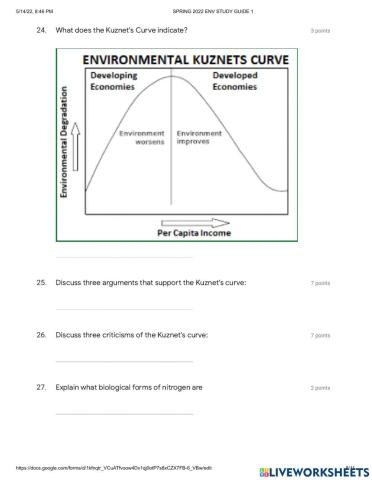 Environmental science study guide part 2