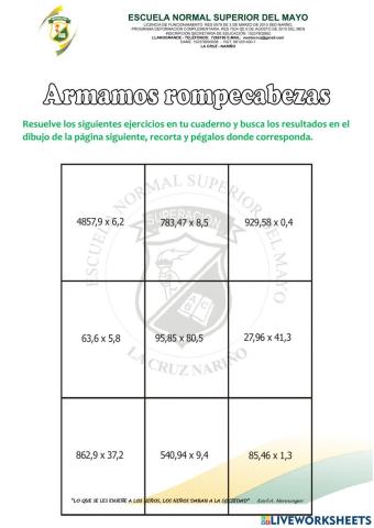 Algoritmo de la Multiplicación