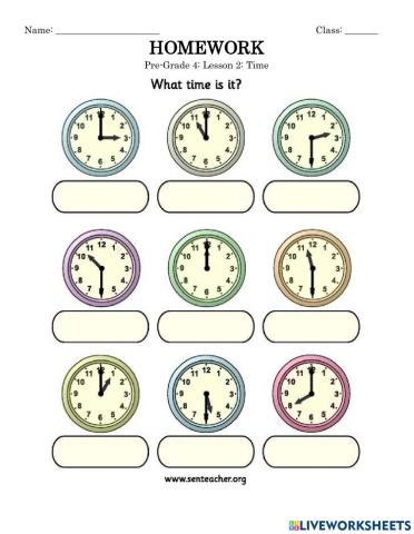 Pre-Grade 4-Lesson 2-HW