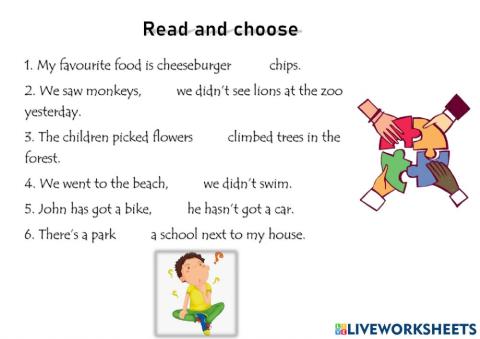 Conjunctions and, but