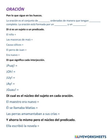 Oración