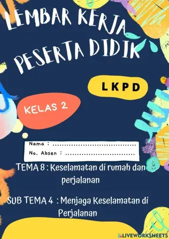 Lkpd kelas 2 tema 8 sub tema 4 pembelajaran 1