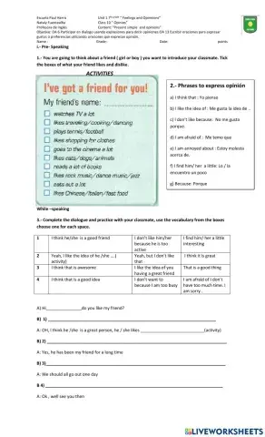 Class 10 unit 1 7th grade