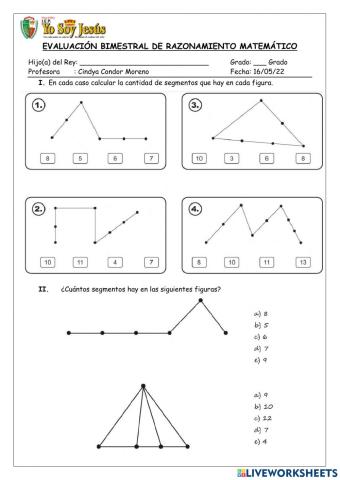 Evaluación de razonamiento matemático