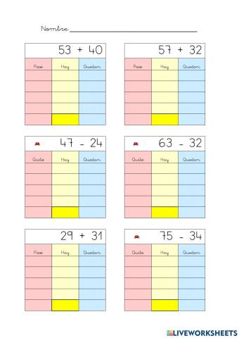 Operaciones con la rejilla