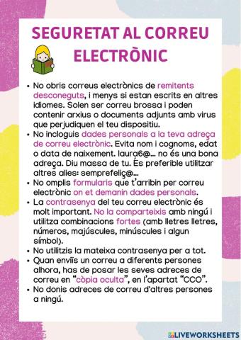 Seguretat al correu electrònic