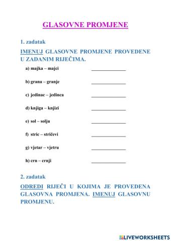 Glasovne promjene - 7.