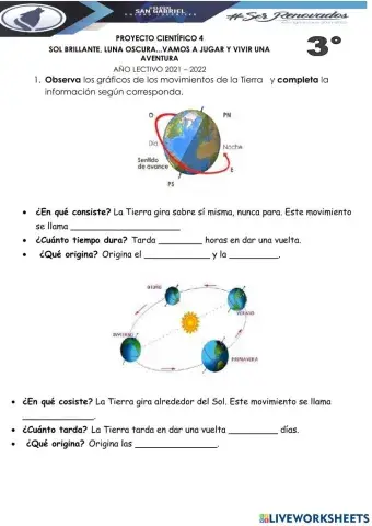 Di 5: la tierra en movimiento.