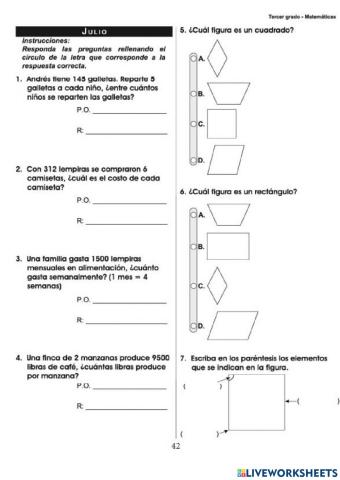 Prueba Formativa Julio