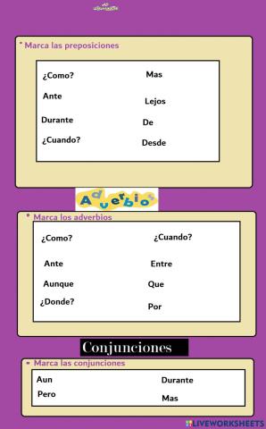 Preposiciones,adverviosyconjunciones
