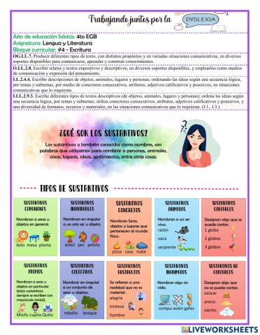 Tipos de sustantivos