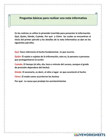 Lee y compara notas informativas