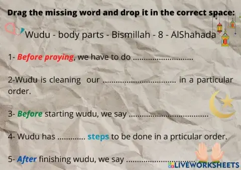 Introduction to wudu