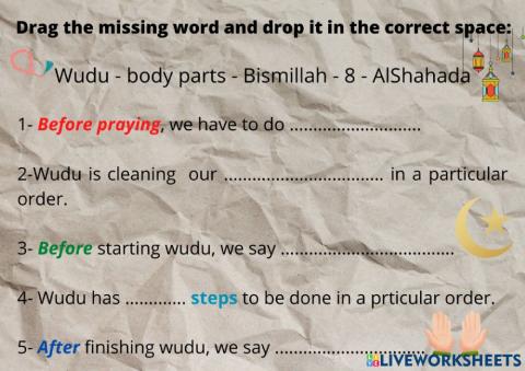 Introduction to wudu