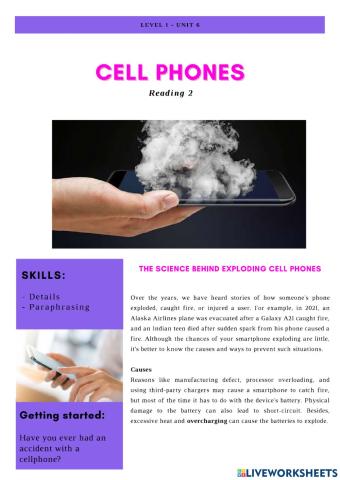 The science behind exploding cellphone