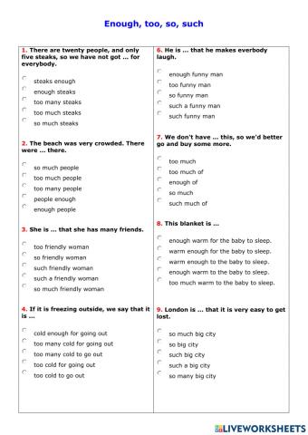 Enough- too- so-such