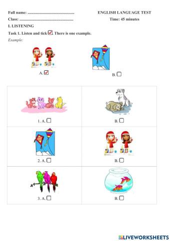 Grade 3 final test 4