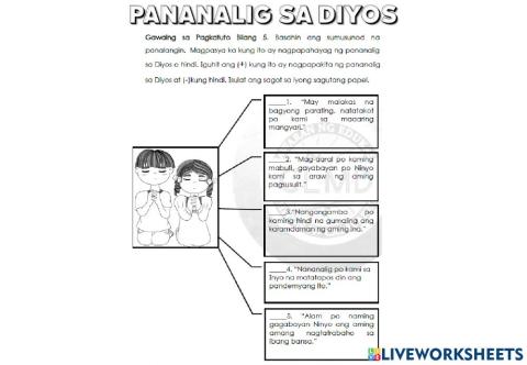 Pananalig sa diyos