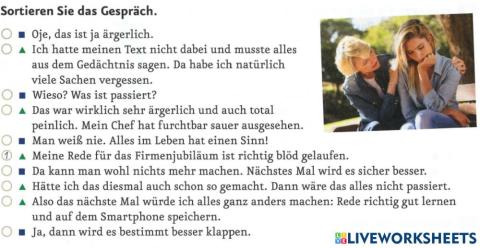 B 1.1. Lektion 10: Dialog machen (nach dem Üben der Redemittel)