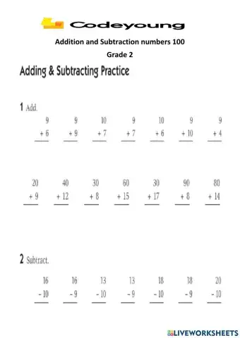 Addition and subtraction 2